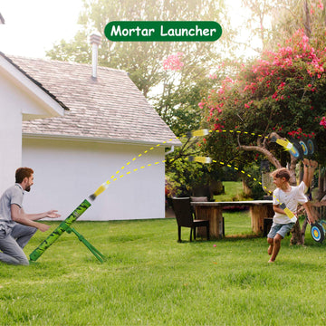 Abcaptain Mortar Launcher Military Blaster Toys Playset Soft Foam Rockets Missile Shooting Game For Kids Boys Girls & Adults
