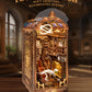 Quanquer Diy Book Nook Kit:Diy Dollhouse Booknook With Led Light - 3D Wooden Puzzle Miniature House Kits - Creative Diy Crafts For Adults - Bookshelf Insert Decor - Gifts Friends Festival(Museum)