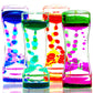 Liquid Motion Bubbler Timer Pack Of 4 Colorful Hourglass Liquid Bubbler Adhd Fidget Toy Sensory Toys Anxiety Toys Autism Toys Children Activity Calm Relaxing Desk Toys For Kids Teenager Adults