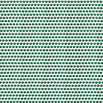 33 inch 07mm Round Metallic Dark Green Mardi Gras Beads - 6 Dozen (72 Necklaces)