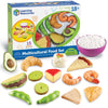 Learning Resources New Sprouts Multicultural Play Food Set - 15 Pieces, Ages 18+ Months Pretend Play Food For Toddlers, Preschoo