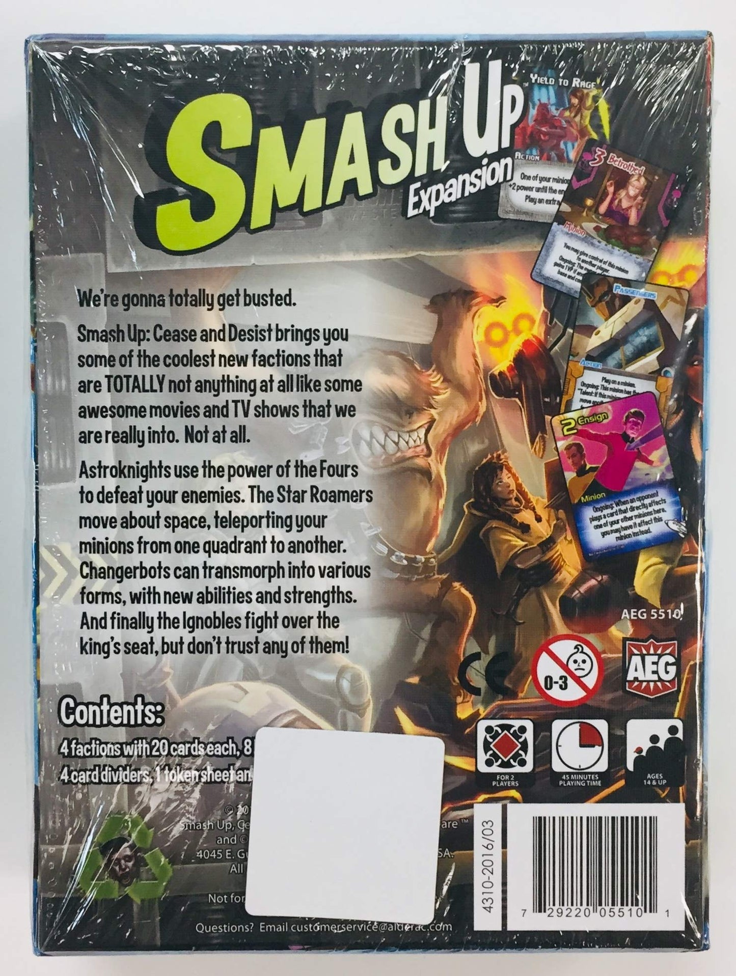 Smash Up Cease And Desist Board Game