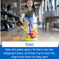 Fat Brain Toys 2-in-1 Musical Jump 'n Toss - Yellow Active Game for Kids 4+, Plastic Indoor/Outdoor Fun, Model FB192-1