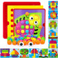 Aluabi Button Art Toys For Toddlers, Crafts For Age 2-4, Early Educational Toys, Color Matching Puzzle, Fine Motor Skills Game, 
