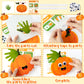 WATINC Fall Handprint Art Craft - 12Pcs Autumn Pumpkin Turkey Owl Easy DIY Craft Kit, Scarecrow Forest Animals Themed Hand Print