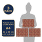 3 Sheets Self-Adhesive Roof Tiles And Shingles For Dollhouses Scale 1:12 (Roofshingles Clay)