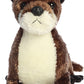 Aurora Adorable Flopsie River Otter Stuffed Animal - Playful Ease - Timeless Companions - Brown 12 Inches