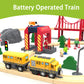 Battery Trains For Wooden Tracks, Motorized Locomotive Train For Kids Electric Train Accessories, Toy Train Set With Magnetic Trains Compatible With Thomas, Brio, Chuggington, Melissa & Doug