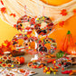 Hollowfly 48 Sets Thanksgiving Wreath Crafts DIY Give Thanks Wreath Hanging Ornaments Make Your Own Paper Grateful Crafts for Fa