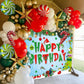 DIZHI Green Vinyl Happy Birthday Party Backdrop Banner 5x3ft for Photography Booth Props Baby Shower Decor Model DZ-22080801
