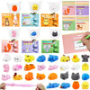 28 Pack Valentines Day Mochi Squishies Toys with Cards for Kids, Valentines Day Gifts for Kids, Kawaii Stress Relief Fidget Toy