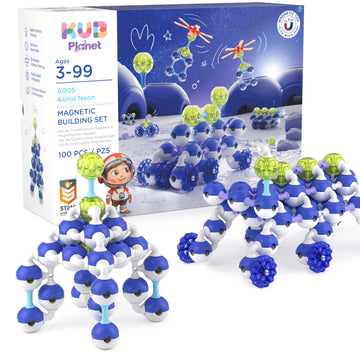 Kub Planet - Magnetic Building Set For Kids, Stem Educational Toys For 3+ Year Old Boys And Girls, Space Planet Blocks