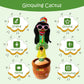 Miaodam Dancing Cactus, Talking Cactus Toy With Funny Style 270 Degree Rotation For For Baby Boys And Girls, Cactus Baby Toy Repeats What You Say Colorful Glowing Singing Cactus Toy