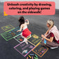 Skillmatics Sidewalk Chalk Activity Kit - Creative Outdoor Fun with 18 Washable Chalk Sticks, 15 Activities & Games for Kids, Gi