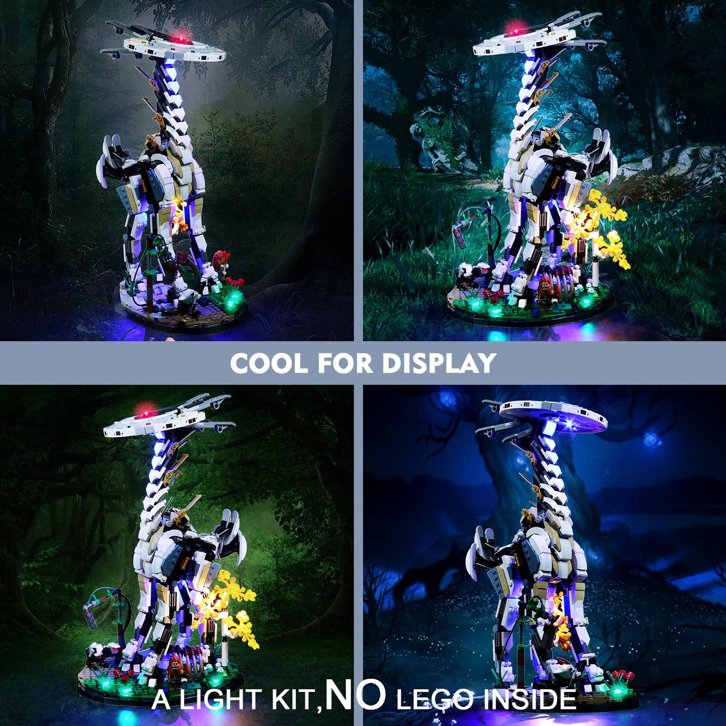 Brickbling Lights For Lego Tall Neck 76989 Building Set (Only Lights, No Lego), Diy Lighting Compatible With Lego Horizon Forbid
