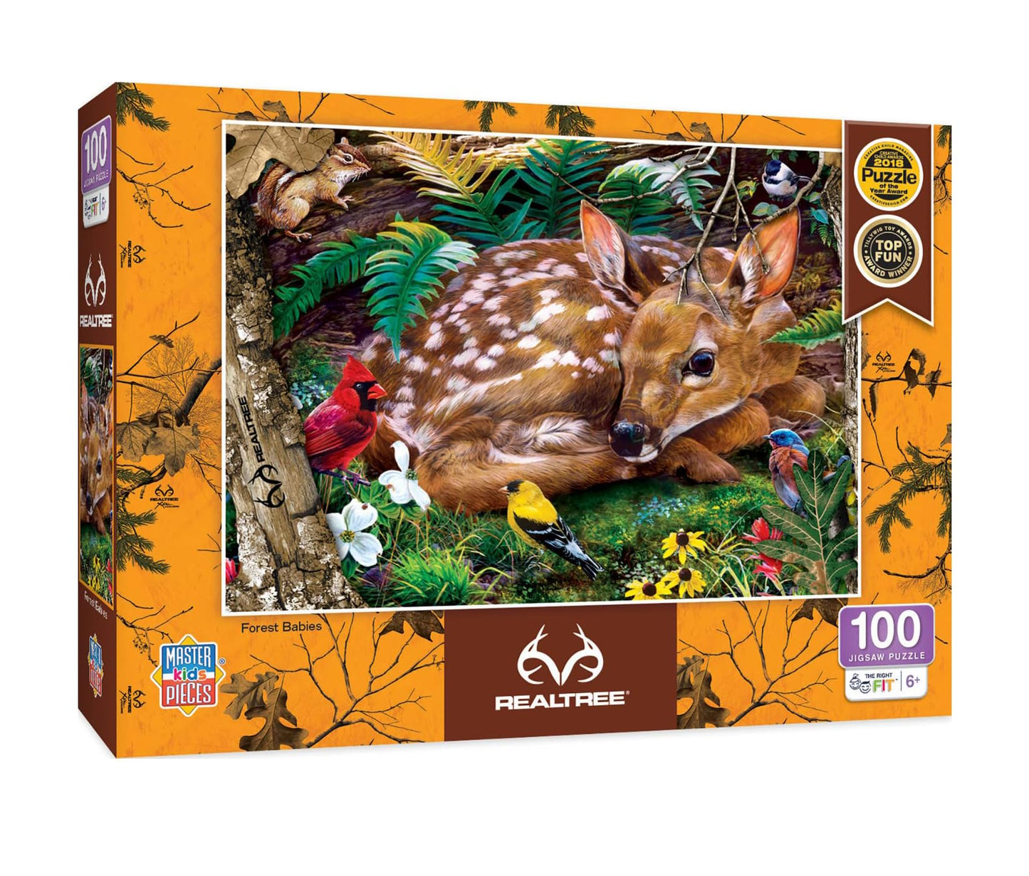 Realtree Forest Babies 100 Piece Jigsaw Puzzle