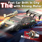 Sakeye Rcemote Control Car for Adults, 1/16 4WD 2.4GHz RC Drift Car Black RC Cars Hobby Racing Car Drift Cars with LED Light Rec