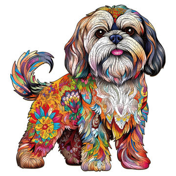 Wooden Puzzles For Adults, Wood Adult Puzzles, Shih Tzu Puzzles For Dog Lover, Birthday Puzzles Gifts For Women Men (M-10.6 * 11.4In 190Pcs)