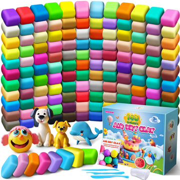 ESSENSON Air Dry Clay 140 Colors, Modeling Clay for Kids, DIY Molding Magic Clay, Gift for Kids