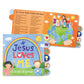 C.R. Gibson Tab-Side Jesus Loves Me Songs Board Book For Kids By Stephanie Peterson Jones