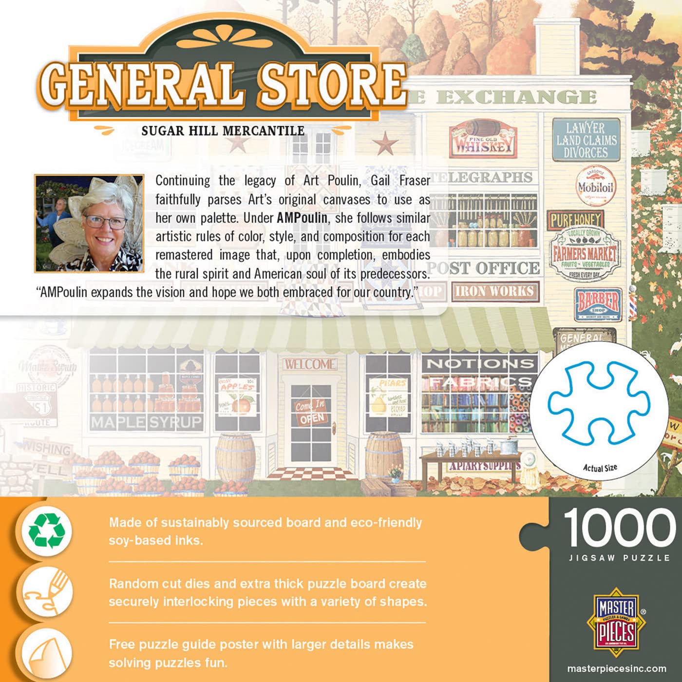 MasterPieces 1000 Piece Jigsaw Puzzle for mature-themeds  Family  Or Youth - Sugar Hill Mercantile - 19.25x26.75