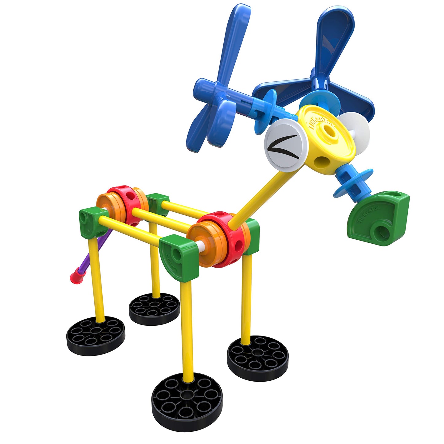 Tinkertoy On The Go Building Set - 65 Parts - Ages 3 & Up - Creative Preschool Toy