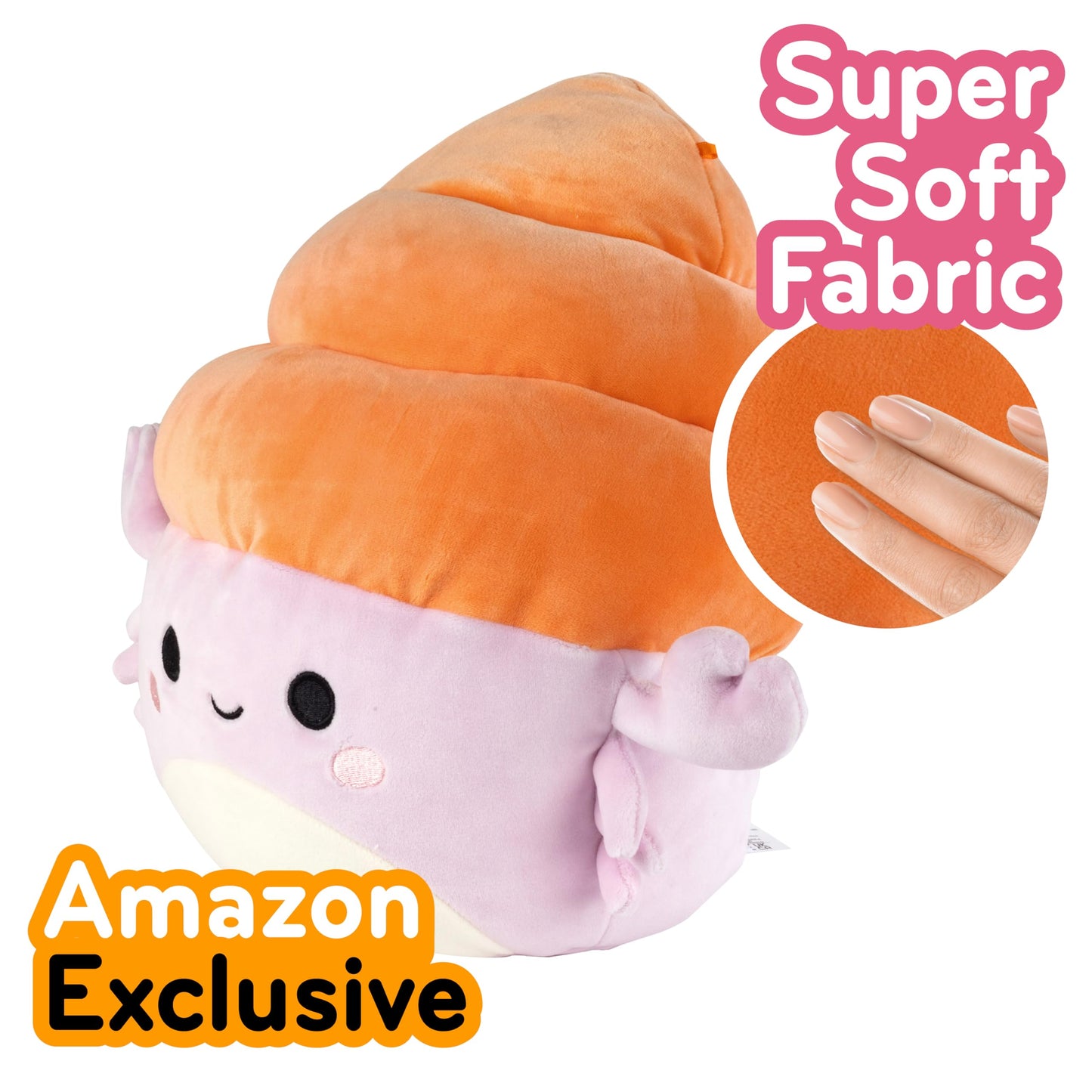 Squishmallows 10” Arco The Easter Hermit Crab Plush - Soft Polyester Stuffed Animal in Purple, Perfect for Kids' Home, Bed, or Travel