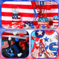 Arrowbash 60 Pieces Patriotic Mini Resin Ducks Small 4Th Of July Ducks Bulk Mini Resin Animals Red White And Blue Duck For Indep