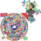Eeboo: Piece And Love Votes For Women 500 Piece Round Circle Jigsaw Puzzle, Puzzle For Adults And Families, Glossy, Sturdy Pieces And Minimal Puzzle Dust