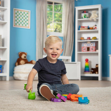 Melissa & Doug Counting Caterpillar - Classic Wooden Toy With 10 Colorful Numbered Segments