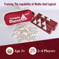 Smilejoy Triangle Domino Game - 56 Ivory Triangular Tiles with Brass Spinners, Standard Size, Ages 7+, 2-4 Players, Skill Training