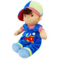 June Garden 13.5'' Soft Dolly Milo - Stuffed Soft Baby Boy Doll for Birth and Up - Blue Outfit