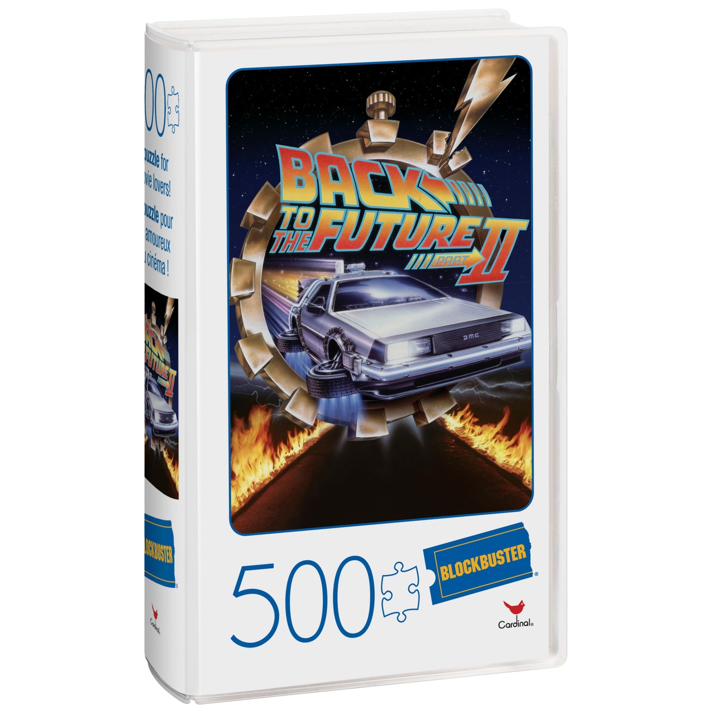 Back To The Future 2 Movie, 500-Piece Jigsaw Puzzle In Plastic Retro Blockbuster Vhs Video Case, For Adults And Kids Ages 8 And