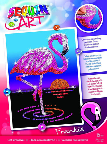 Sequin Art Red Frankie The Flamingo Sparkling Arts and Crafts Kit