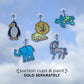 Horizon Group USA Animal Suncatcher Refill Pack, 12 Pieces, Multicolor, Plastic, Model 95240