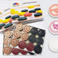 Craftsman Carrom Coin Set of 24 Coins Sheesham Wood Champion Carrom Coins + Striker (2 Pack + 3 Striker)