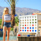 Gosports 3 Foot Width Giant Wooden 4 In A Row Game - Choose Between Classic White Or Dark Stain - Jumbo 4 Connect Family Fun Wit