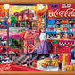 MasterPieces 300 Piece EZ Grip Jigsaw Puzzle - Coca-Cola Soda Fountain, 18"x24", Multi, Cardboard, Model 32180