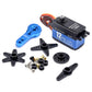 Readytosky Digital 12kg Servo 180 Degree High Torque Full Metal Gear Low Profile Servo+25T Steering Servo Arm for 1/10 RC Car