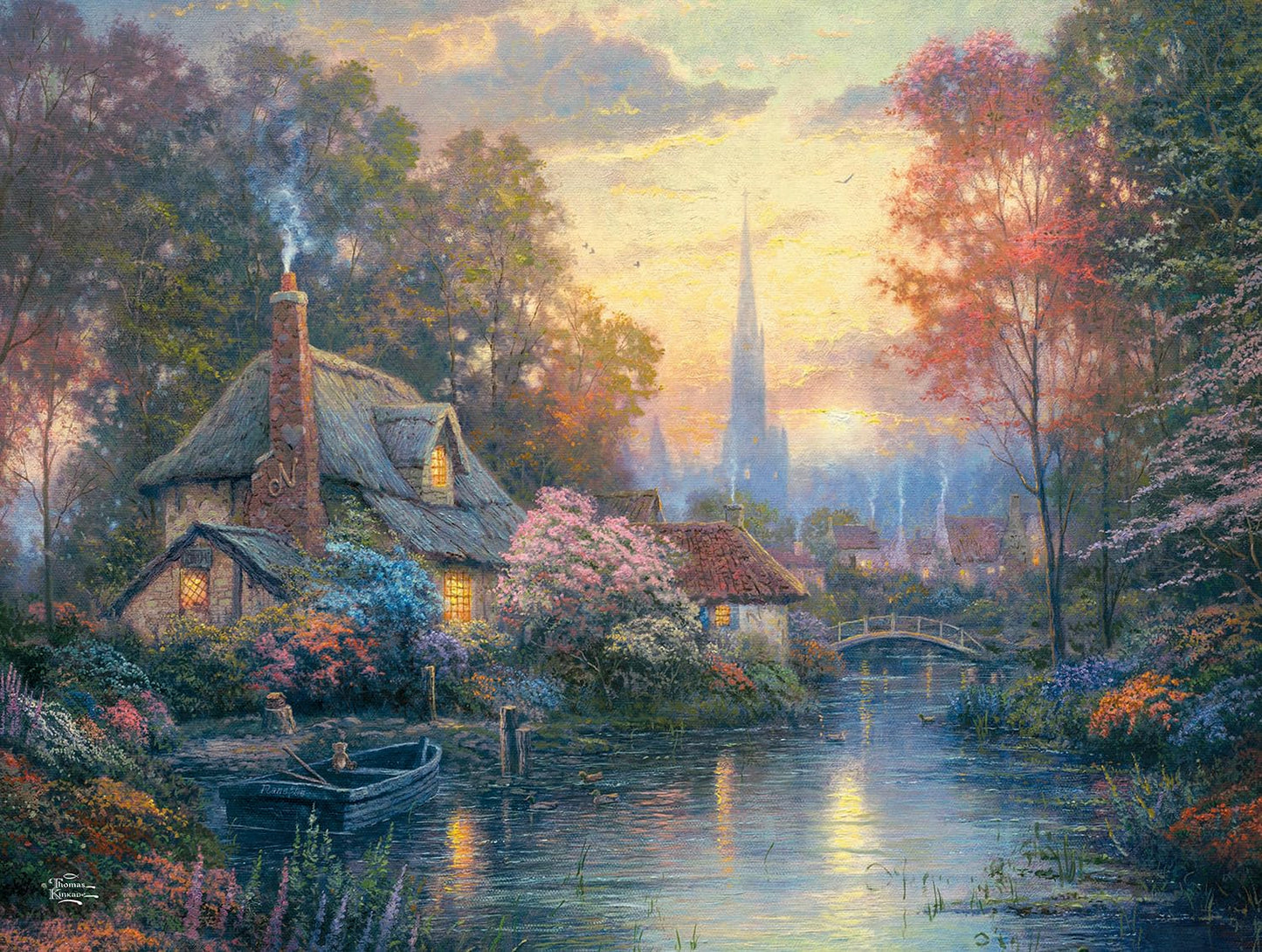 Ceaco - Thomas Kinkade - Nanette'S Cottage Puzzle - 1500 Piece Jigsaw Puzzle