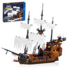 Hallisun Toy Building Block Set  Pirate Ship Regular Size Brick Model Kit  Creative Ship Building Construction  Christmas Birthday Gift for mature-themed Teens Children Kids Boys Girls 8+ 1182pcs