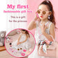 MILEILUOYUE 36Pcs Girl Wallet & Cosmetics Set, Child-Size Handbag & Mobile Phone, ABS Material, Ideal Birthday Gift for Girls 3-8 Years Old