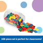 Learning Resources Double-Six Dominoes in Bucket, 168 Pieces, Multi-Color, Wood, Ages 5+