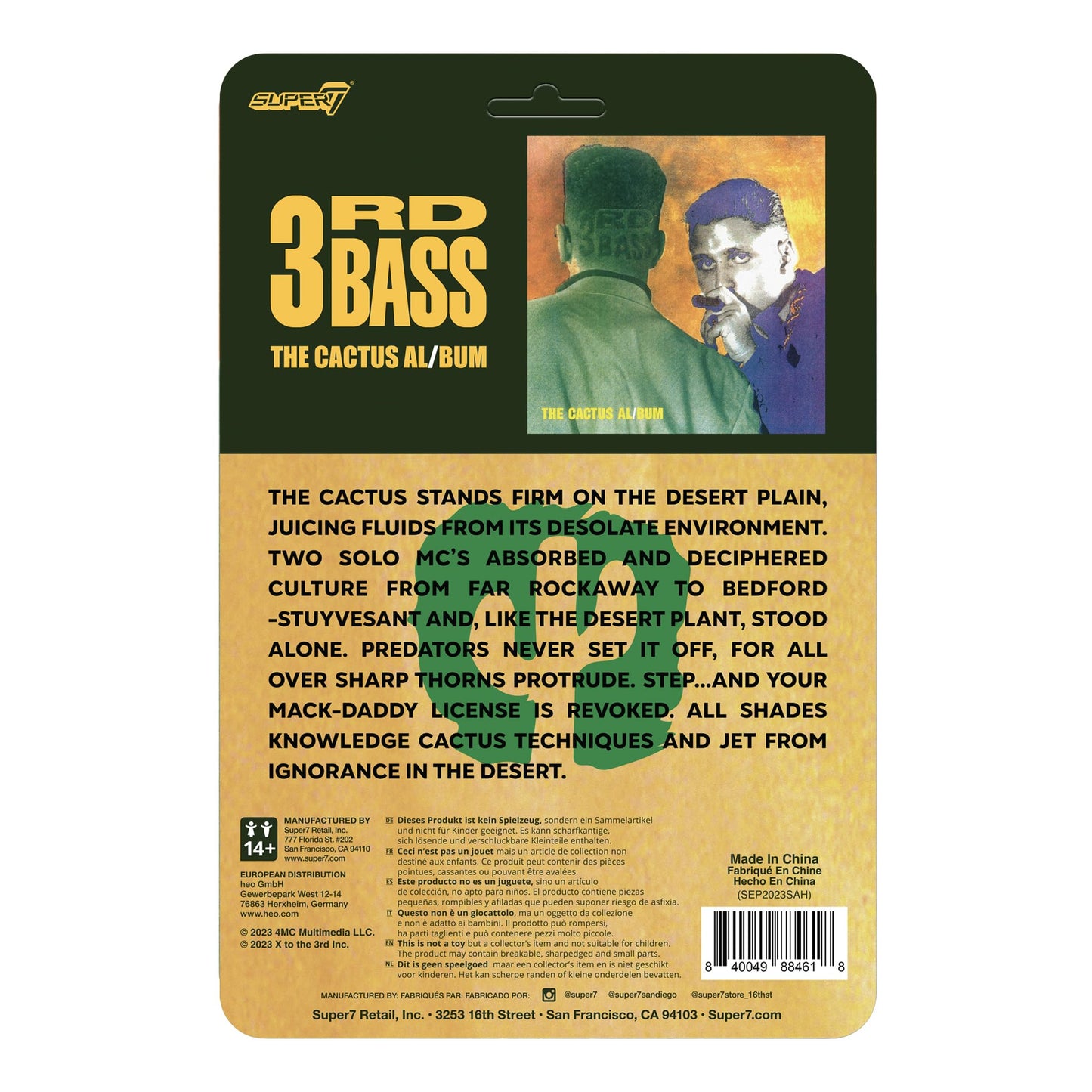 Super7 3Rd Bass Pete Nice And M.C. Serch - (2 Pack) 3.75' 3Rd Bass Action Figures With Accessories Hip-Hop Collectibles And Retro Toys