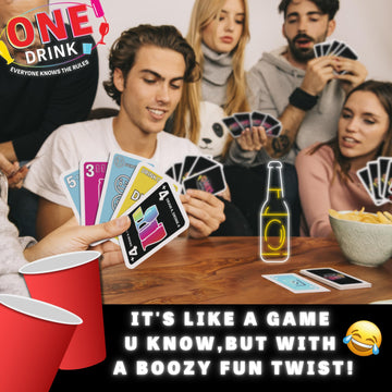 One Drink - mature-themed Drinking Game for Parties - Fun and Easy Card Game for Game Nights