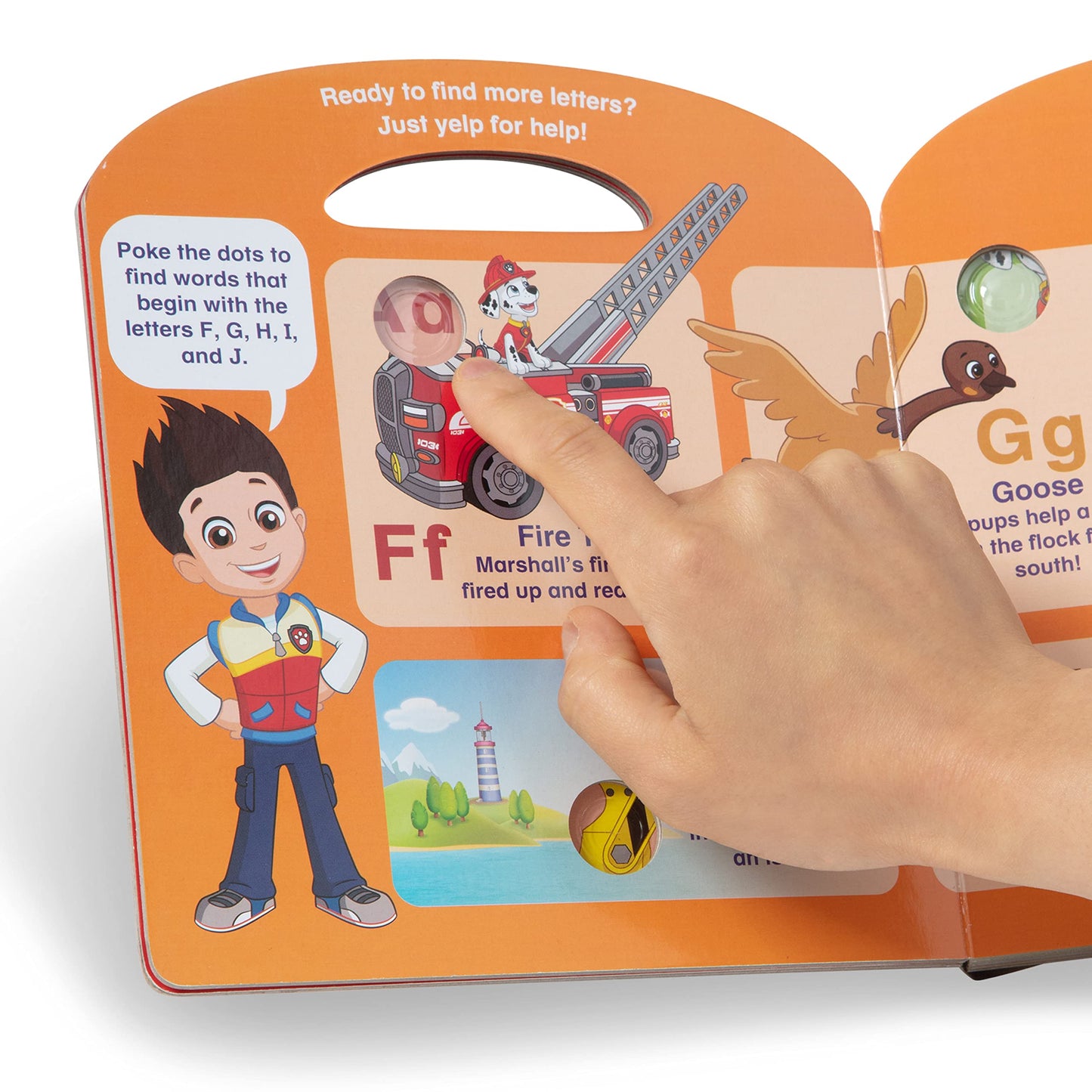 Melissa & Doug PAW Patrol Poke-A-Dot Alphabet Adventure Book - One Size, Multi Color, Model 33263, Paper Material