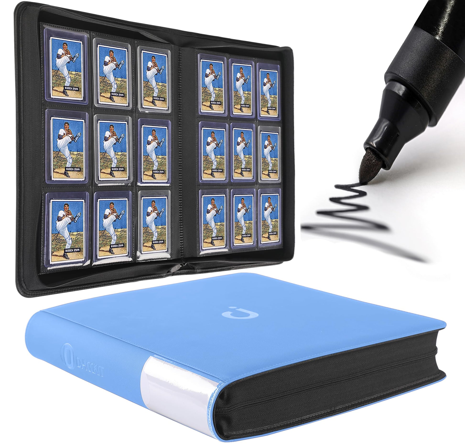 Top Loader Binder Holds 288 Top Loaders - 9-Pocket Toploader Binder fo Toytooth Top Loader Binder Holds 288 Top Loaders - 9-Pocket Toploader Binder fo Toytooth