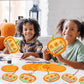 Lineshading 30 Sets Pumpkin Thumbprint Patch Craft for Kids Create Your Own Thanksgiving Pumpkins Welcome to My Thumb-Kin Patch