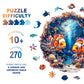 Wooden Puzzles for mature-themeds - Challenging Clownfish Journey mature-themed Puzzle  Unique Animal Shaped Wooden Jigsaw Puzzles for mature-themeds  Creative Gifts Family Games 13.4 * 13.2in 270pcs