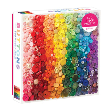 Rainbow Buttons 500 Piece Puzzle, Multicolor, (Model: 0735360146)
